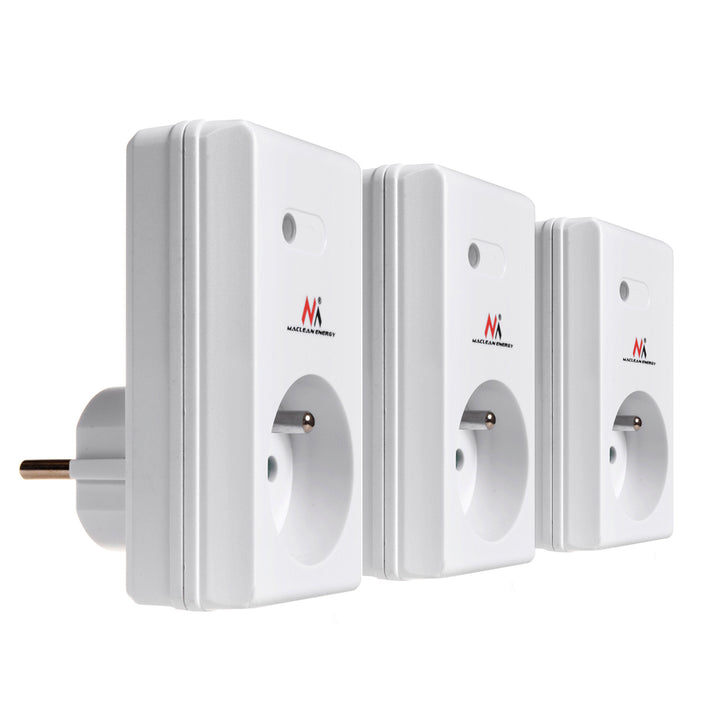 Op afstand bedienbaar stopcontact met afstandsbediening 230VAC 50Hz Maclean MCE151