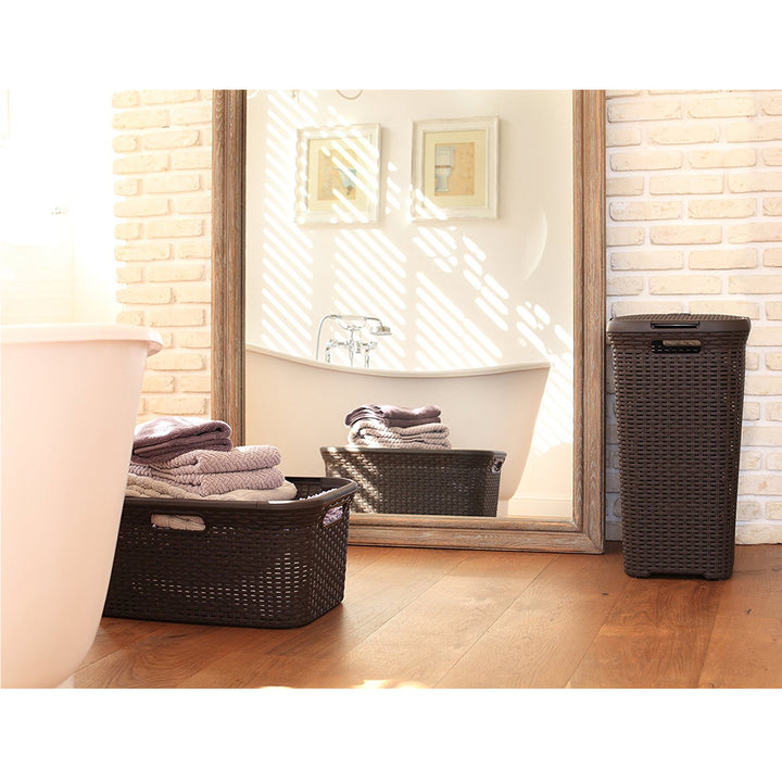 Curver Natural Style 45L panier brun foncé