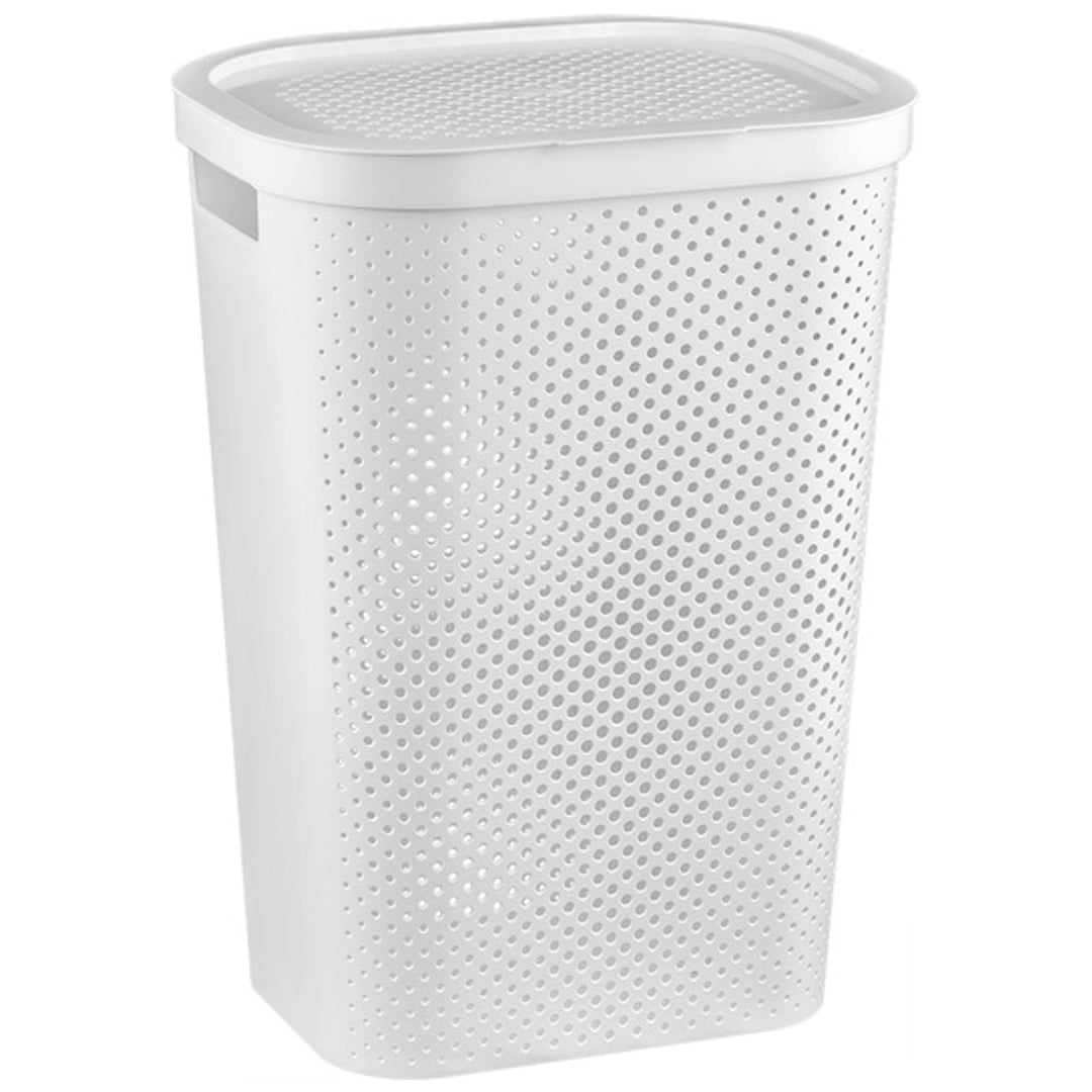 Panier à linge Curver Infinity 60L blanc Plastique