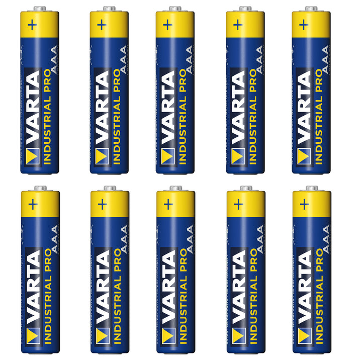 10 Varta Industrial LR03 / AAA type 4006 industriële professionele batterijen