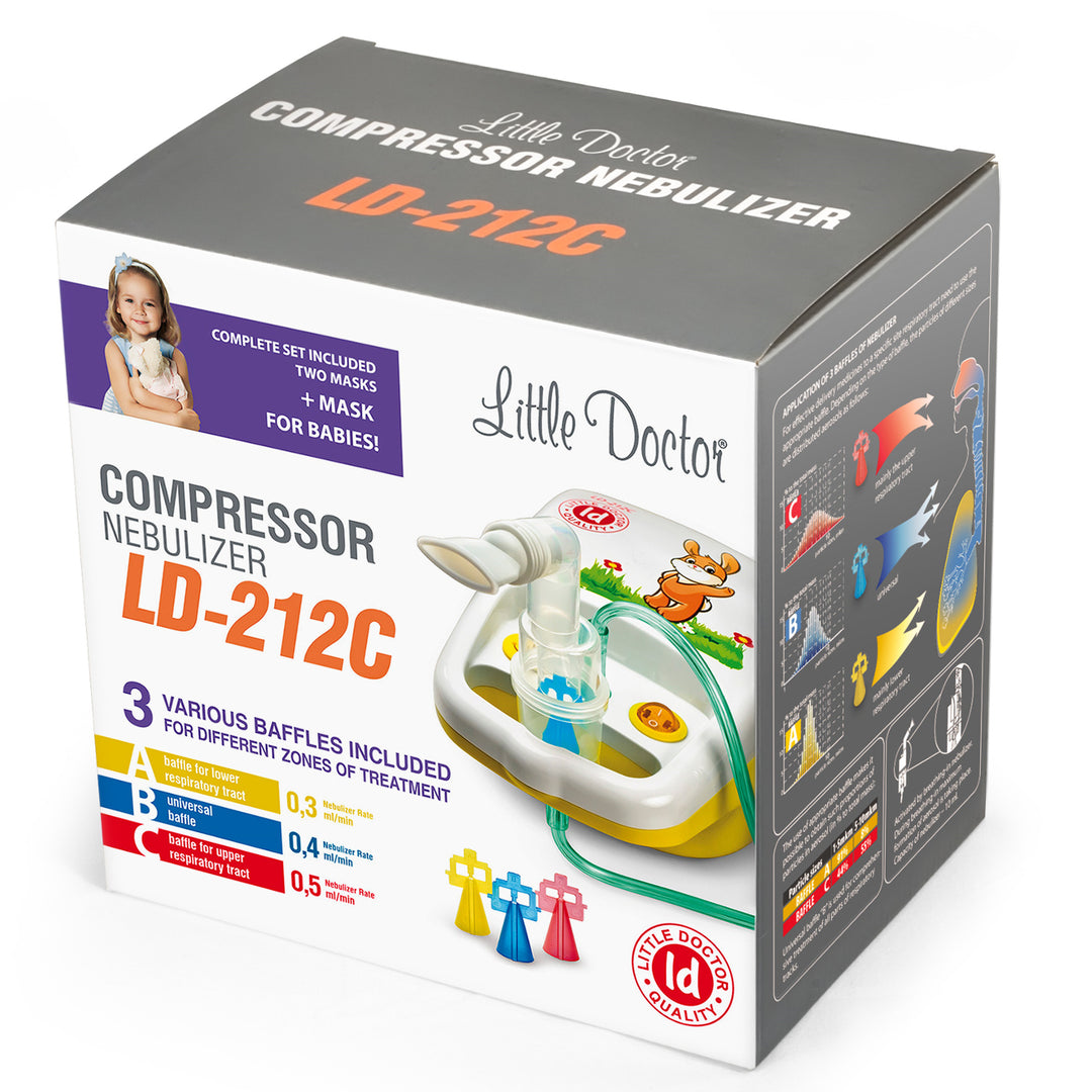 Little Doctor LD-212C zuigerinhalator kinderen volwassenen