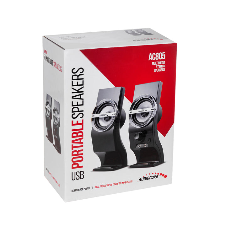 Computerluidsprekers 6W USB Audiocore AC805 zwart