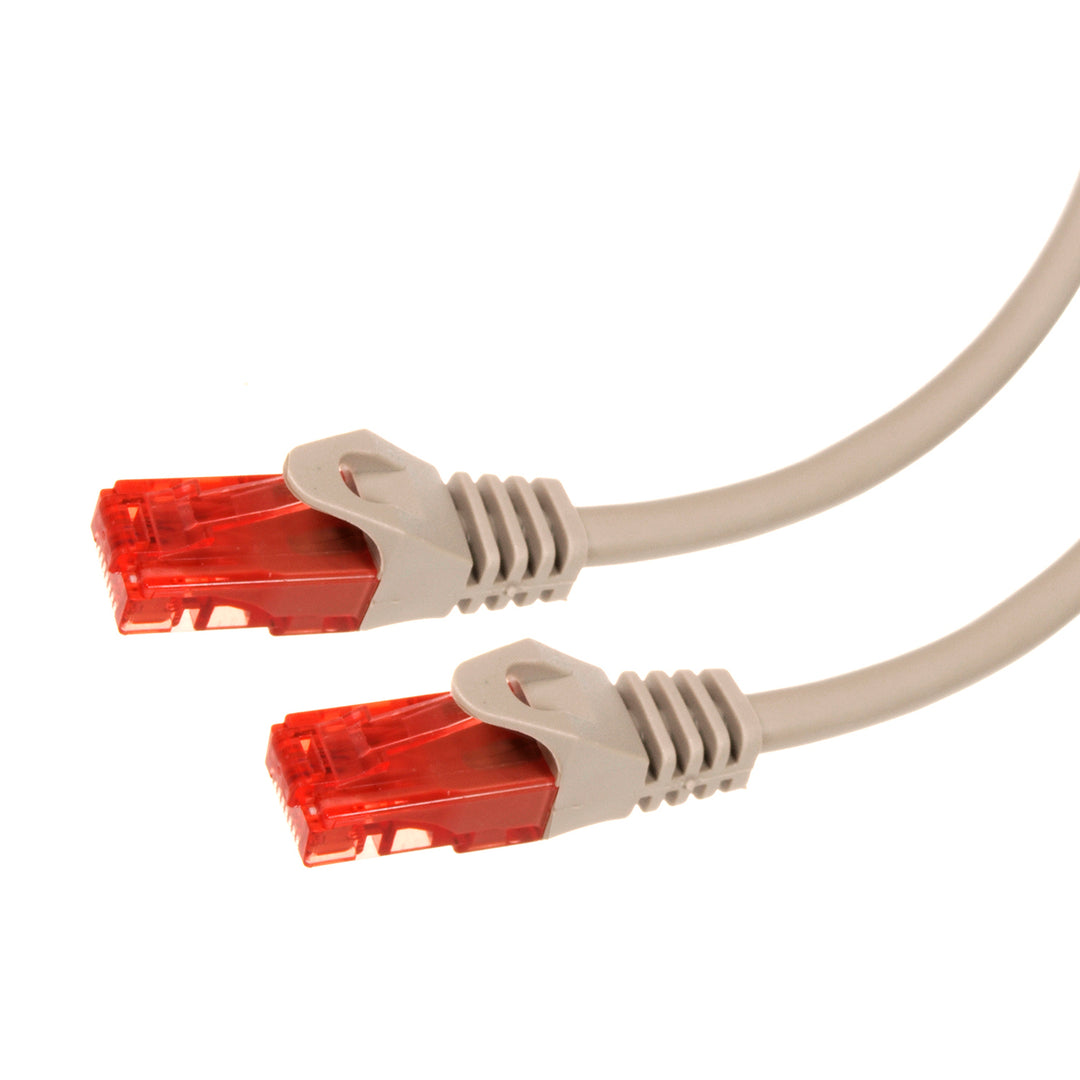 UTP patchkabel cat6 mannelijke connector 0,5 m grijs Maclean MCTV-300 S