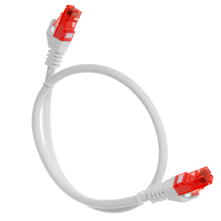 Câble réseau lan pr. ethernet rj45 utp cat6 0,5m maclean mctv-300 w
