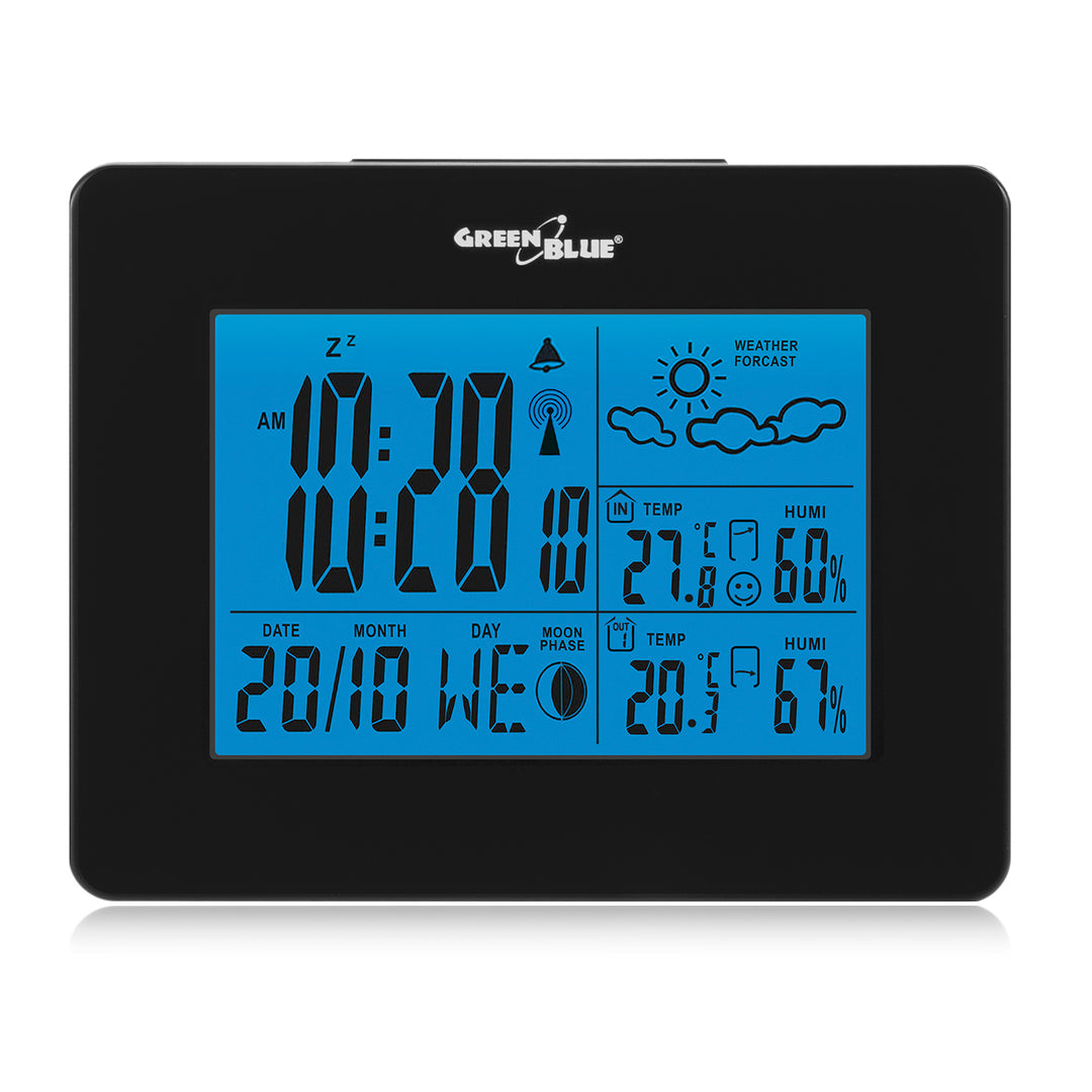 Station météo sans fil avec capteur externe GreenBlue GB146 B