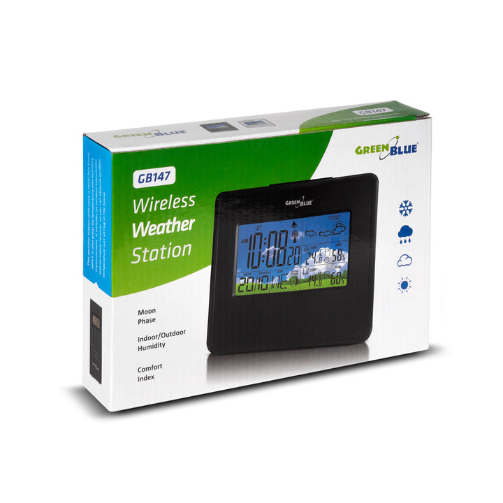 Station météo DCF avec capteur extérieur GreenBlue GB147W