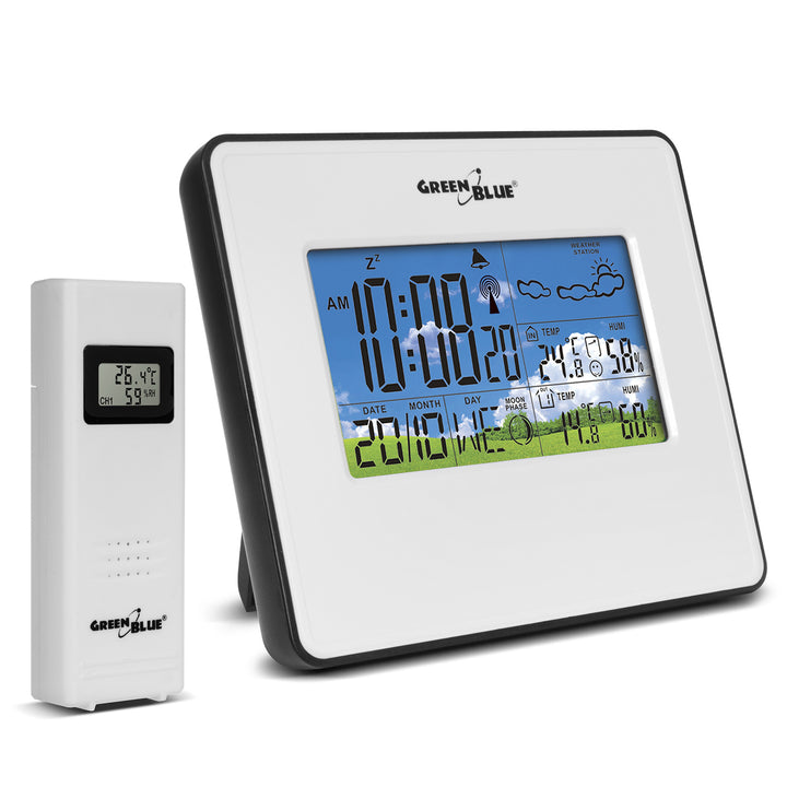 Station météo DCF avec capteur extérieur GreenBlue GB147W