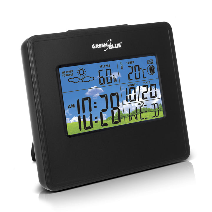Station météorologique sans fil avec phases de lune GreenBlue GB148