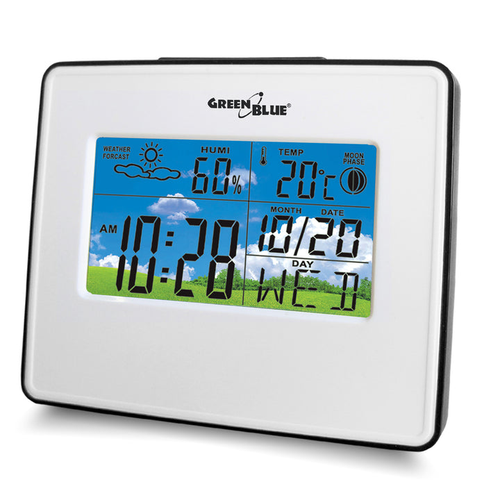 Station météorologique sans fil avec phases de lune GreenBlue GB148