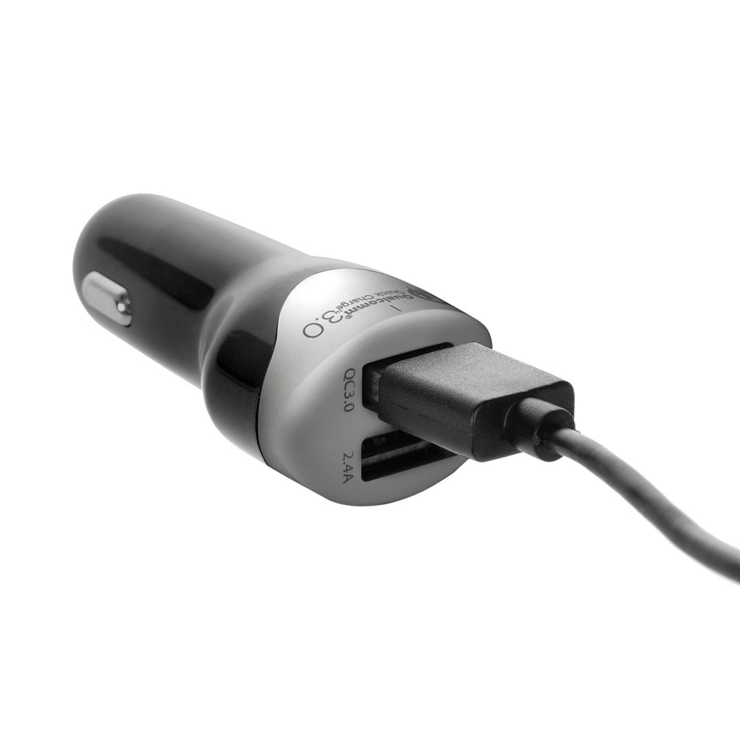 Chargeur allume-cigare 2.4A 1.5m Silver Maclean Energy MCE157