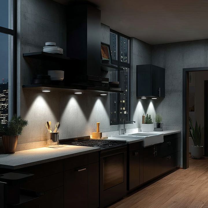 Draadloze op afstand bedienbare LED lamp 6 stuks 3xAAA batterij Maclean Energy MCE165