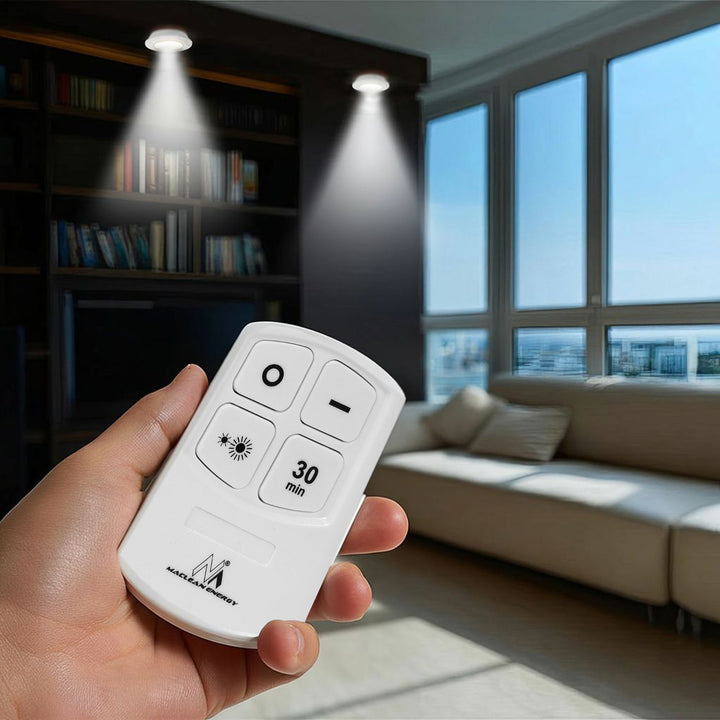 Draadloze op afstand bedienbare LED lamp 6 stuks 3xAAA batterij Maclean Energy MCE165