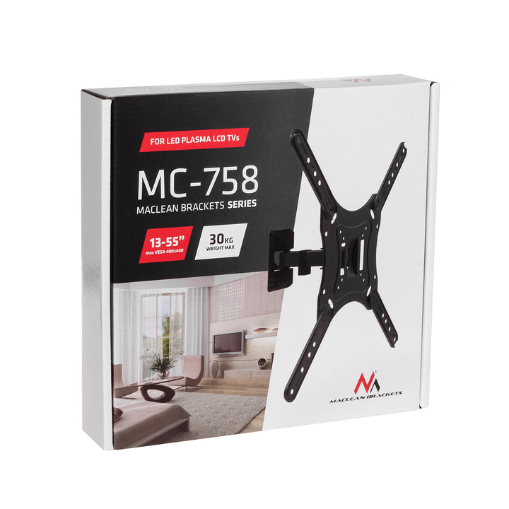 Maclean MC-758 13-55" tv-muurbeugel 30kg