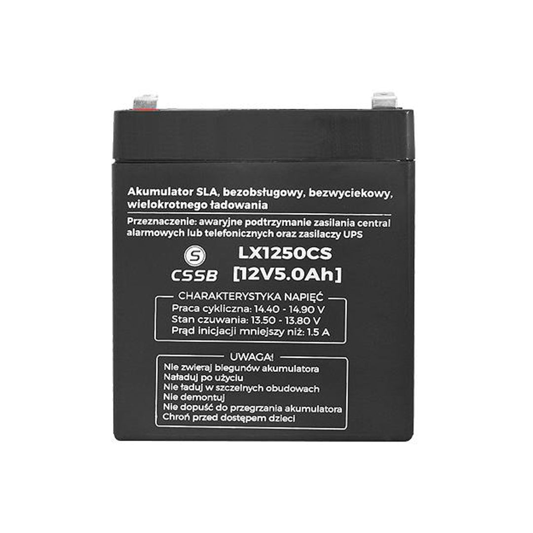 Batterie gel rechargeable 12V 5Ah  sans entretien LX1250