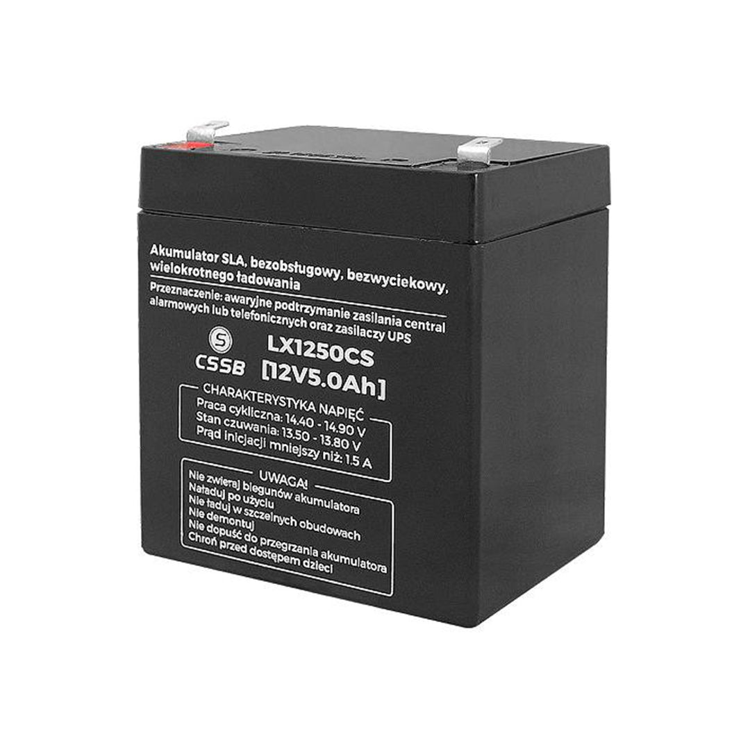 Batterie gel rechargeable 12V 5Ah  sans entretien LX1250