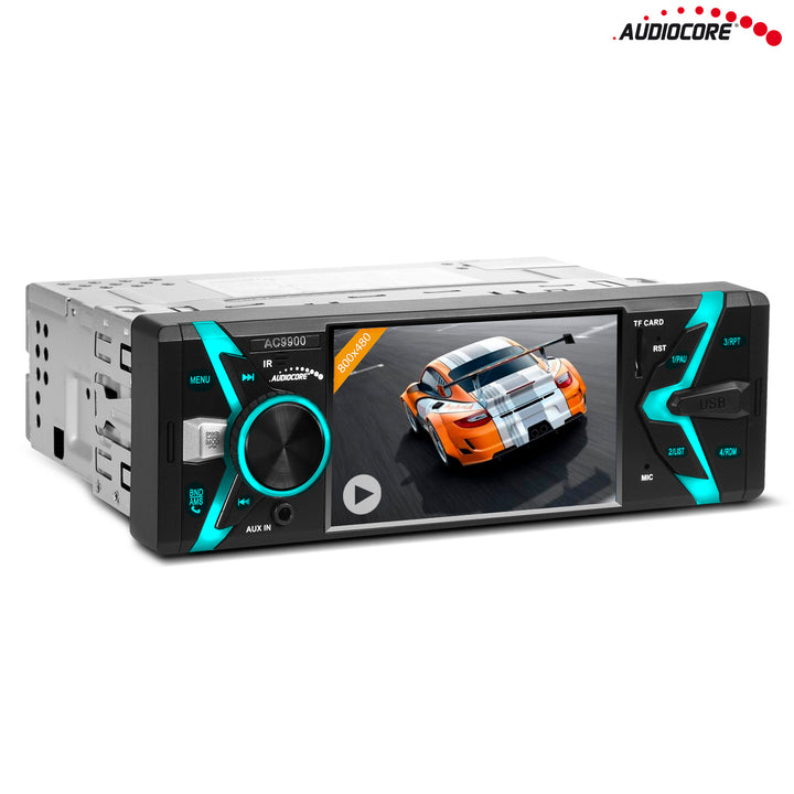 Autoradio Bluetooth avec télécommande 4x50W  FM AM MP3 / WMA / USB / SD / AUX 1 DIN Audiocore AC9900