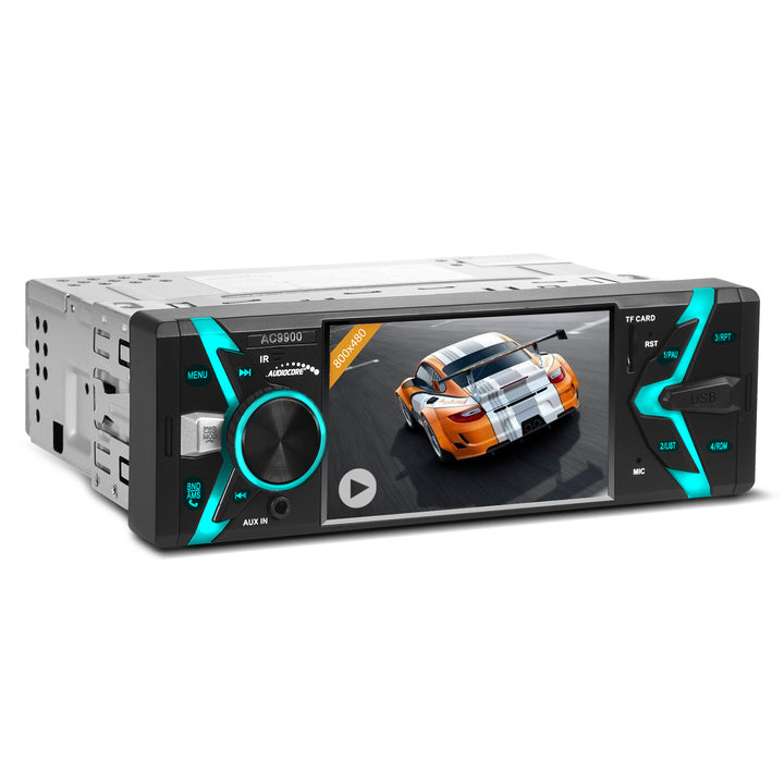 Autoradio Bluetooth avec télécommande 4x50W  FM AM MP3 / WMA / USB / SD / AUX 1 DIN Audiocore AC9900