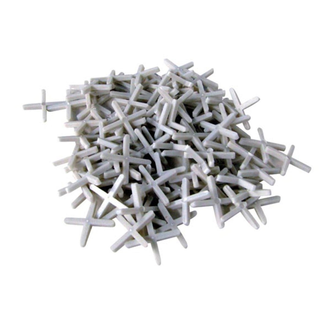 Croix de carrelage 2mm Toolland HE981001 250 pièces blanc