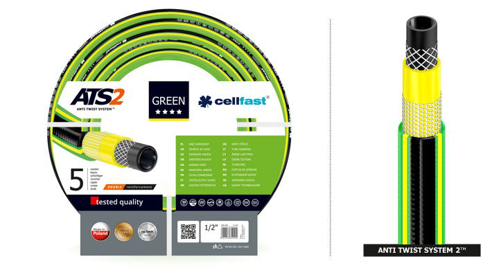 Tuyau d;arrosage Cellfast 1/2'' 50m 5 couches  ATS2 ™  double tresse