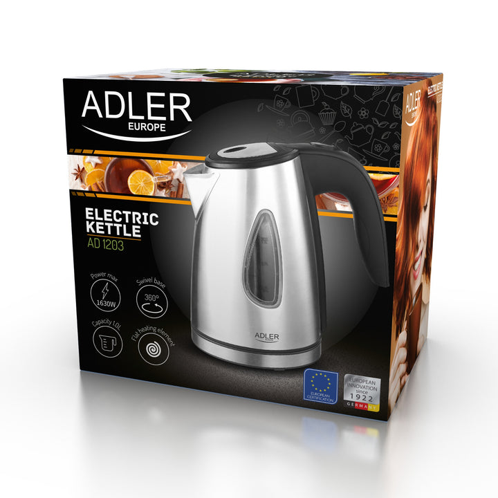 Bouilloire électrique sans fil 1 litre Adler AD 1203