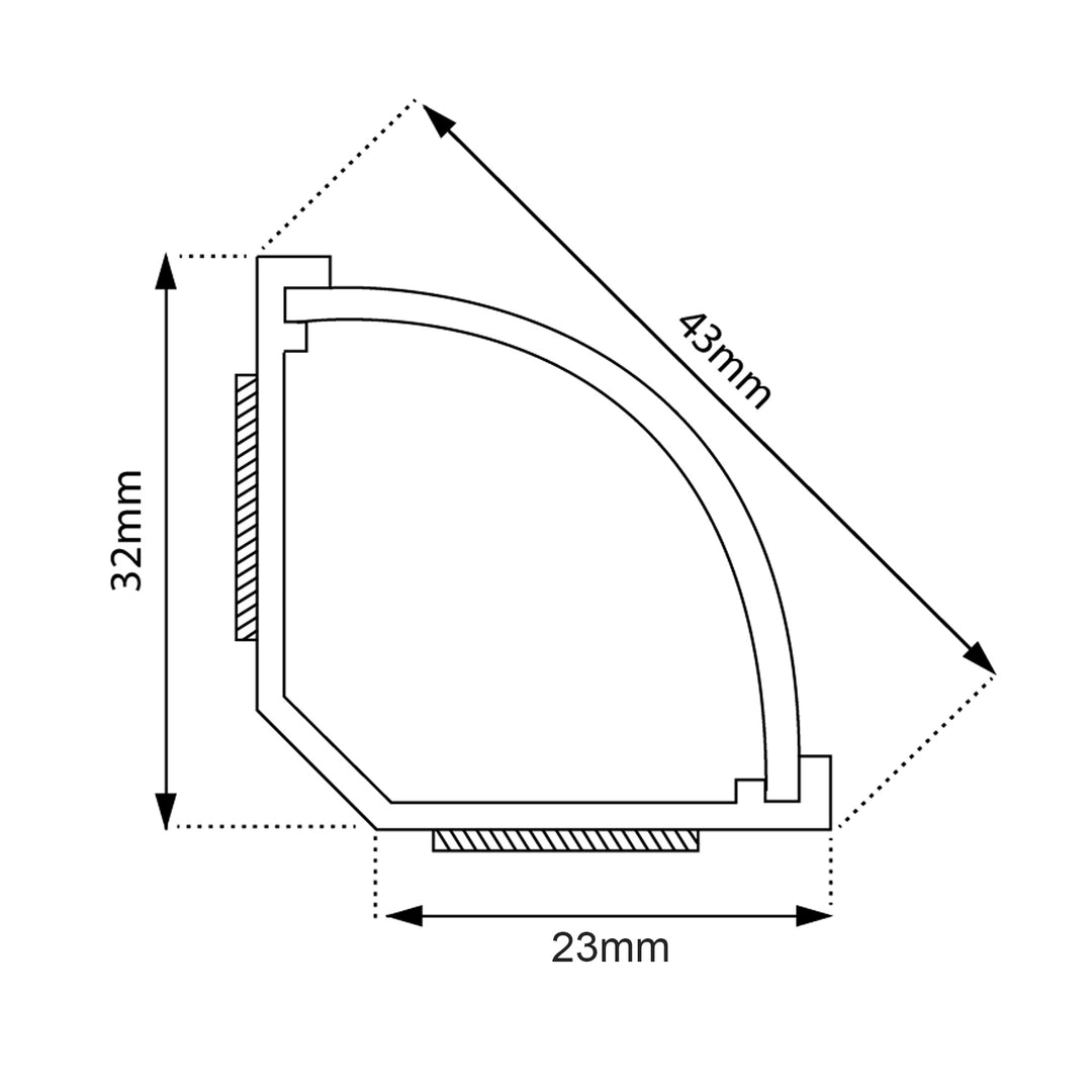 Kabelorganizer wit 1,5m 43*23MM met plakband Maclean MCTV-575