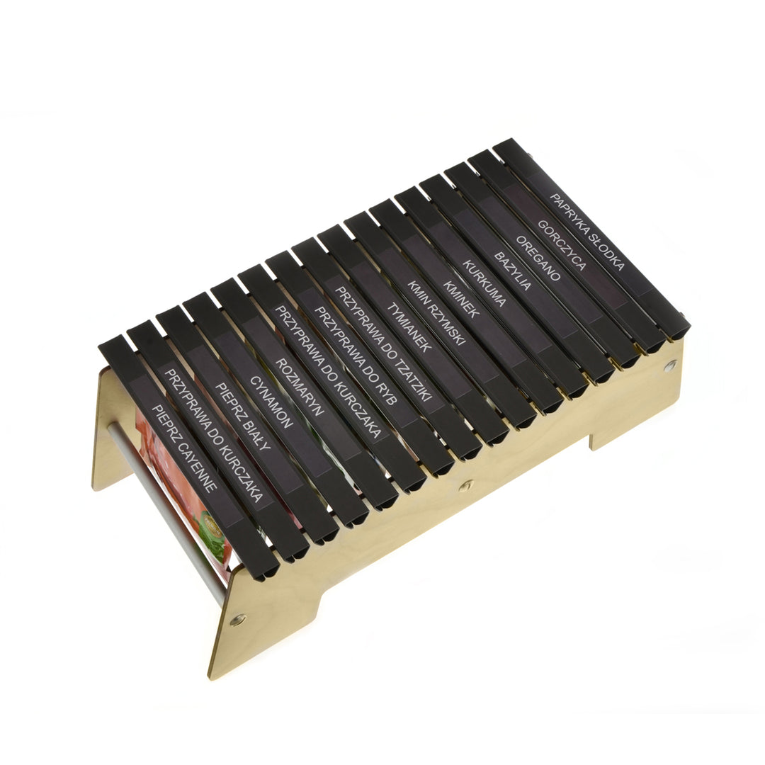 Rangements pour épices 16 compartiments épices fraîches bois