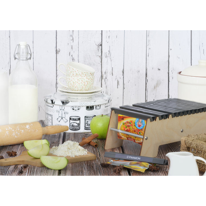 Rangements pour épices 16 compartiments épices fraîches bois