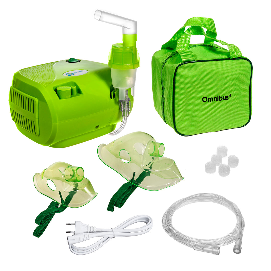 Inhalateur Nébuliseur vert + sac inclus BR-CN116B Omnibus