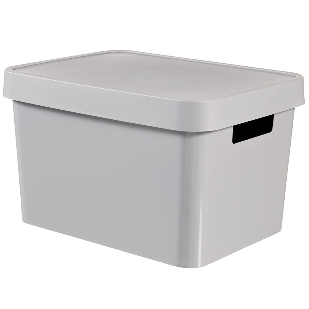 Boîte de rangement avec couvercle Curver Infinity 17L gris