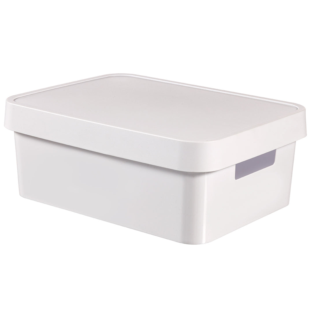 Opbergdoos met deksel Curver Infinity 11L wit