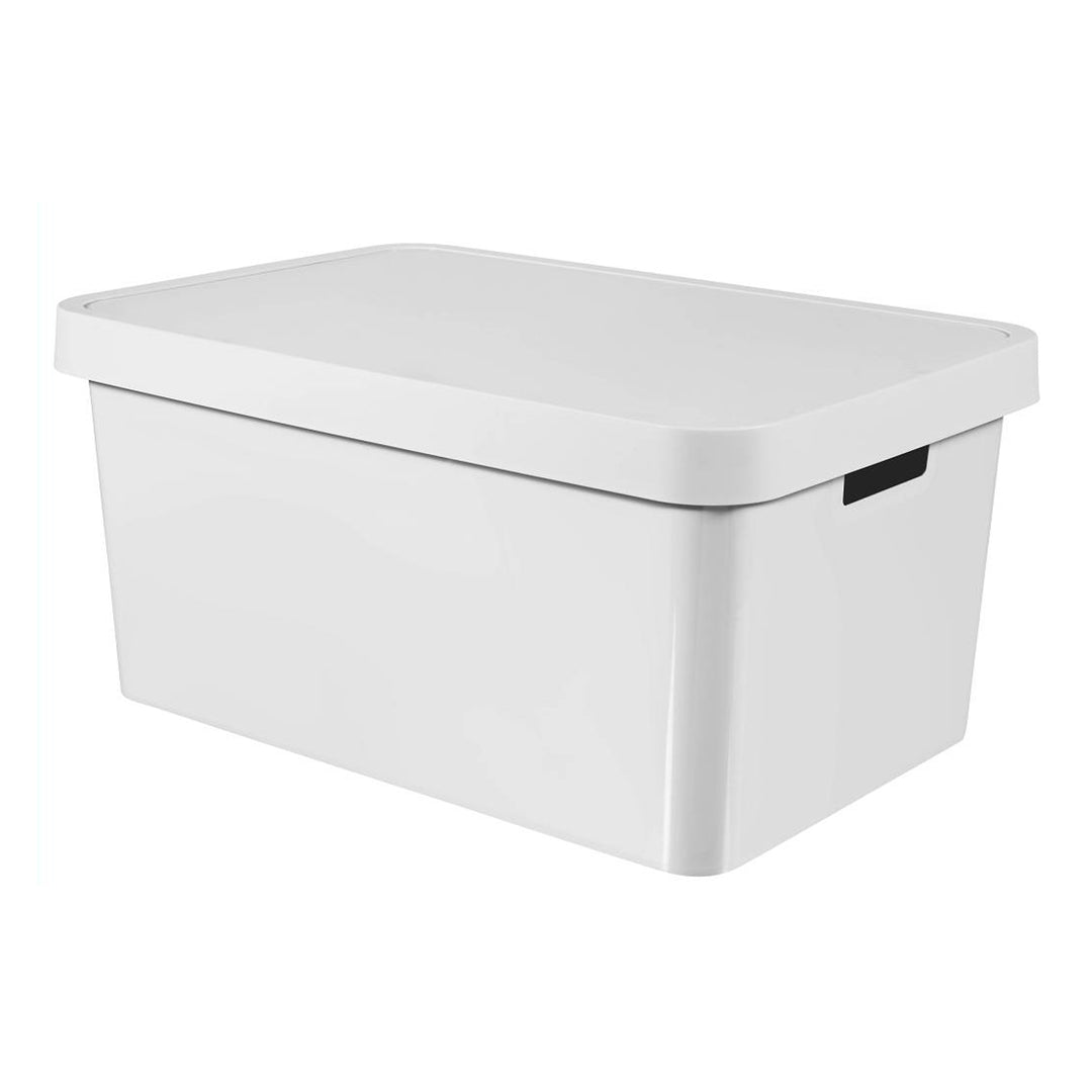 Boîte de rangement avec couvercle Curver Infinity 45L blanc