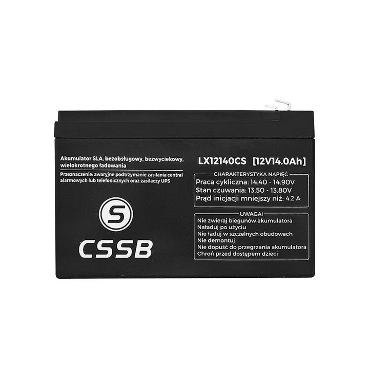 12V 14Ah onderhoudsvrije oplaadbare gelaccu CSSB
