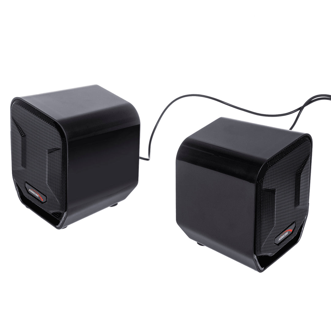 Haut-parleurs d'ordinateur USB 6W Blue&Black Audiocore AC865 B