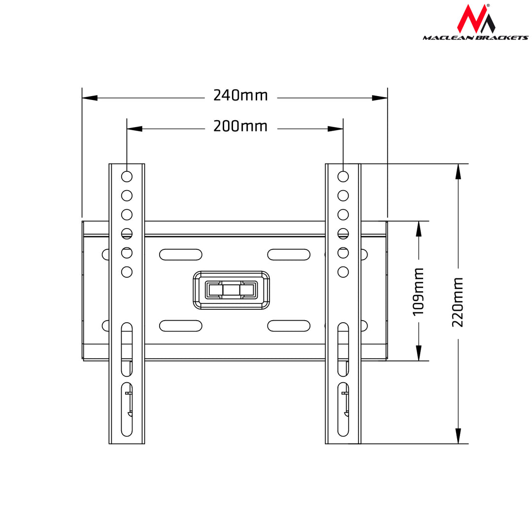 TV muurbeugel 13-50" maximale belasting 35kg max vesa 200x200 Maclean MC-777