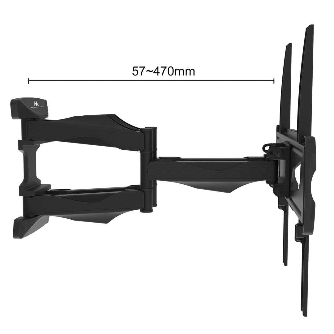 Support TV 26-55" jusqu'à 45kg VESA 400x400 noir Maclean MC-781