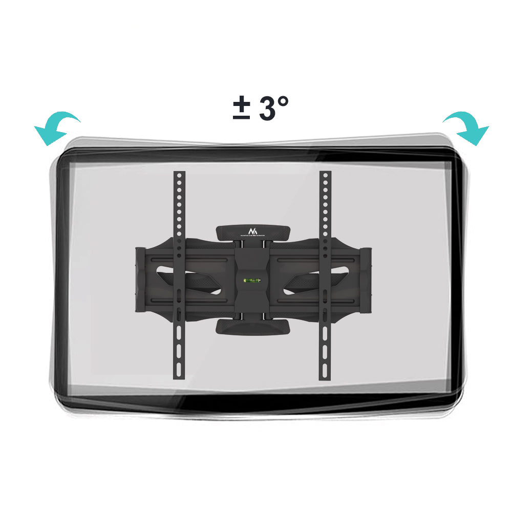 TV-ondersteuning 26-55" tot 45kg VESA 400x400 zwart Maclean MC-781