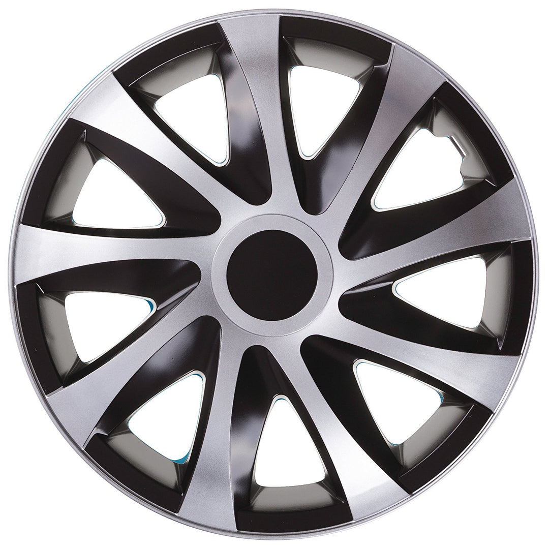 Zwart gelakte wieldoppen 16" set van 4 stuks DRIFT