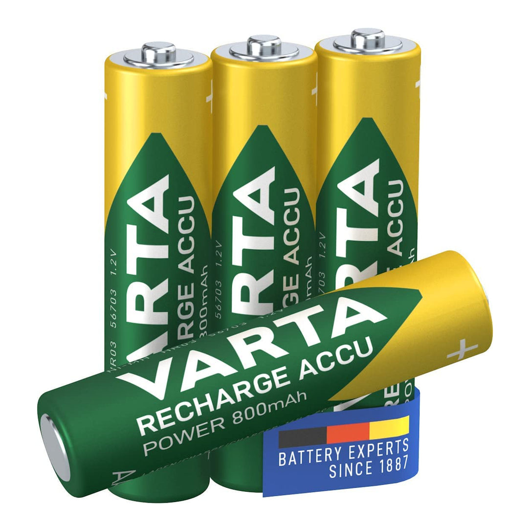 4x bouchon de batterie Varta Ready2use R03 AAA 800mAh NiMH