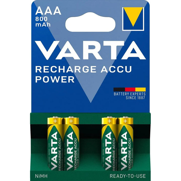 4x bouchon de batterie Varta Ready2use R03 AAA 800mAh NiMH