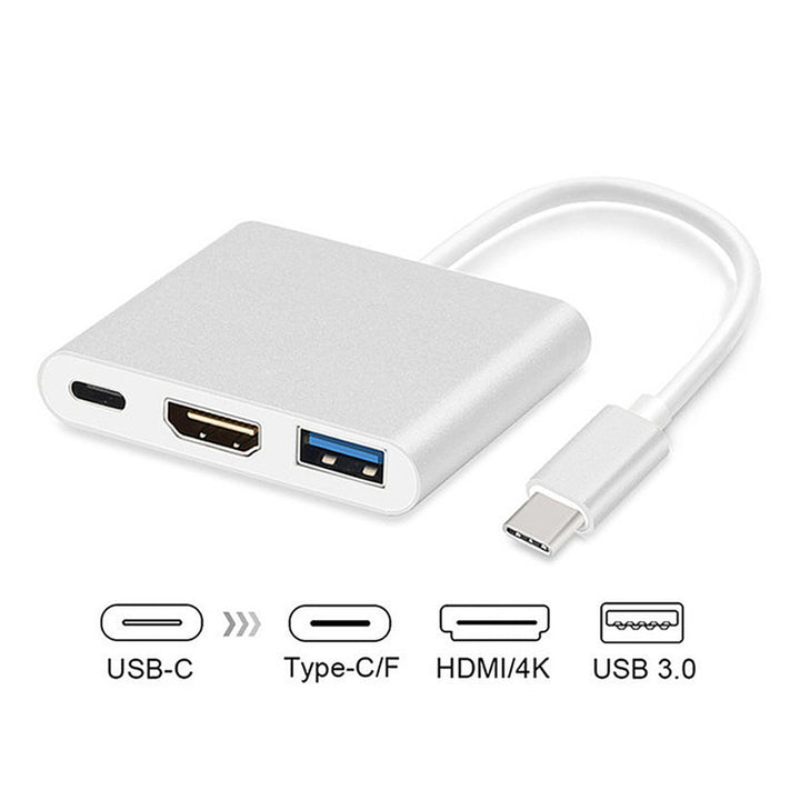 USB-C-adapter - USB type C/F /HDMI 4K / USB 3.0 Maclean MCTV-8