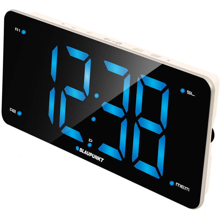 FM wekkerradio USB alarm/scherm Blaupunkt CR15WH