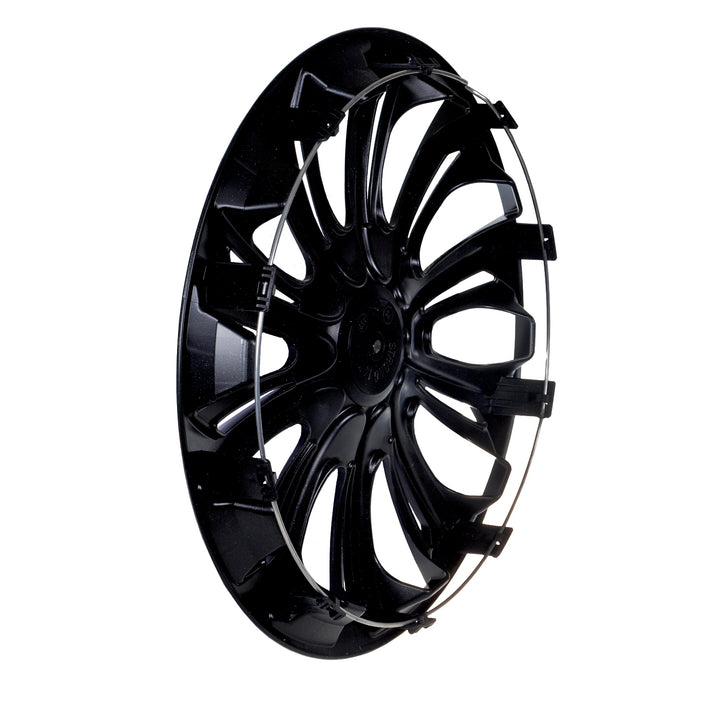 Enjoliveurs 14 " Strong Duocolor NRM 4 pcs noir / argent