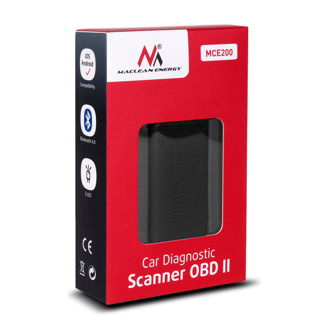 Scanner de diagnostic de voiture Interface OBD2 Bluetooth 4.0 Maclean MCE200