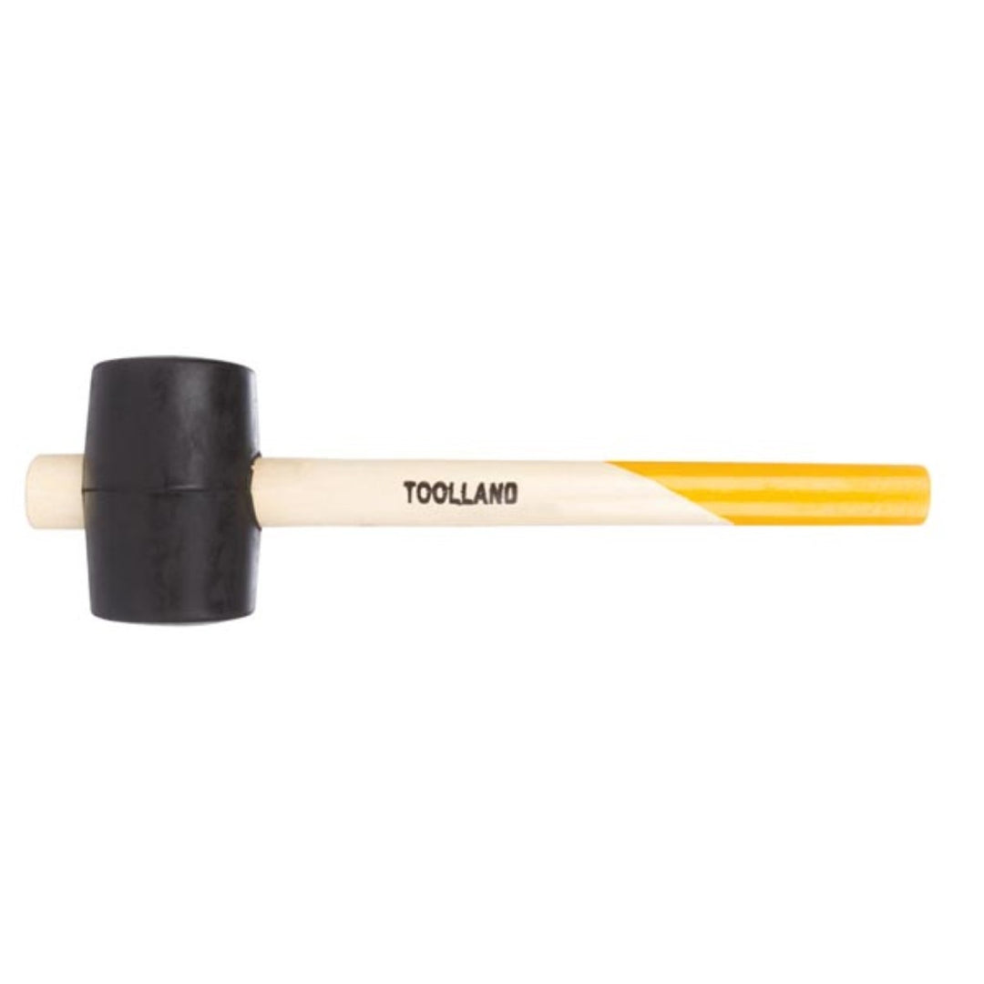 Maillet en caoutchouc Toolland, manche en bois, 500g, pour carrelage, RH500