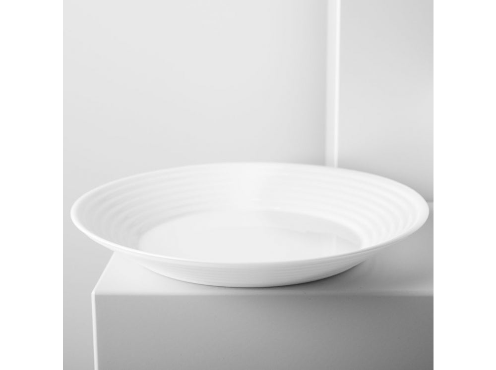 Assiette plate ronde 25cm Luminarc Harena Blanc Vaisselle