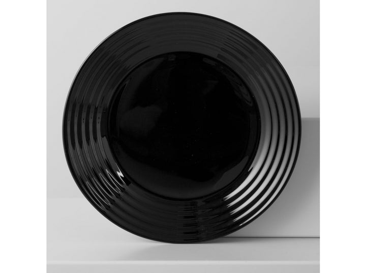 Assiette à desser ronde19 cm Harena Noir de Luminarc