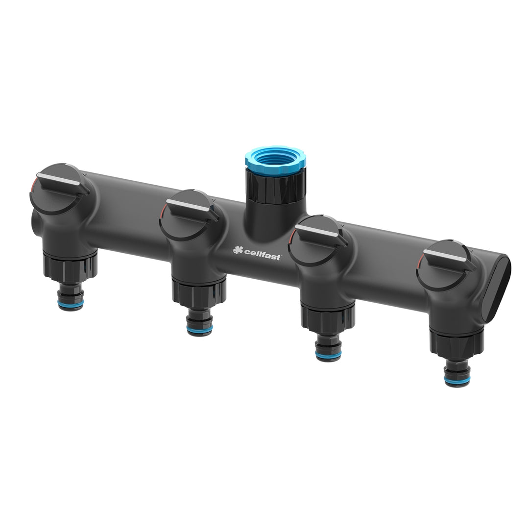 Cellfast 4-weg tuinslangsplitter - Ergo IDEAL LINE™ PLUS