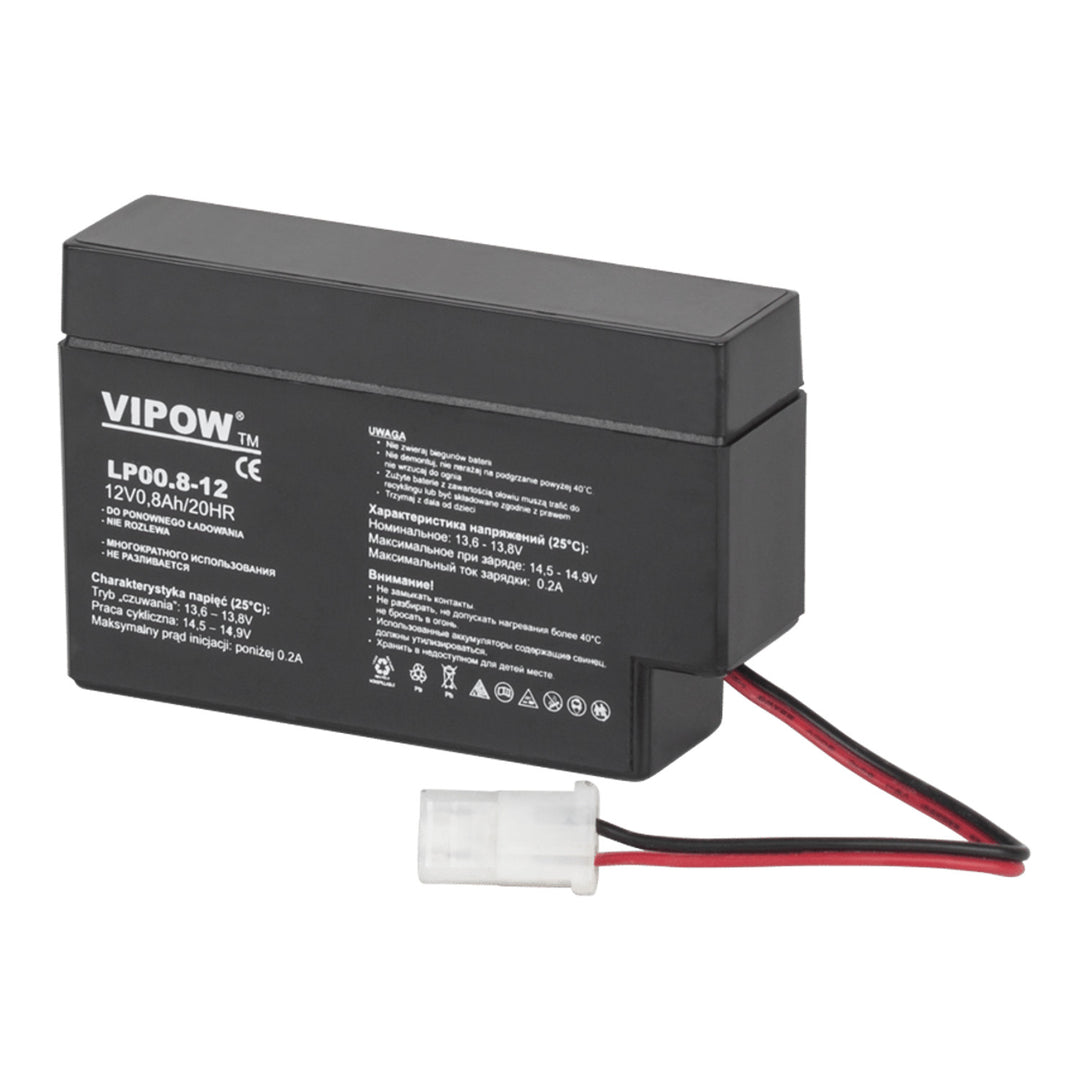 Batterie gel 12 V 0,8 Ah rechargeable sans entretien AGM VIPOW