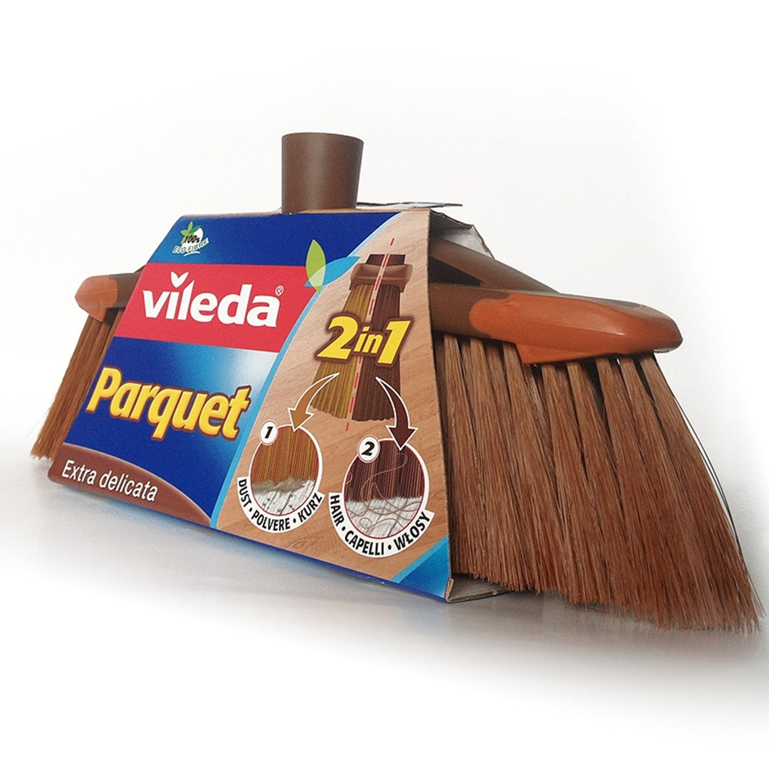 Balai avec brosse pour parquet  2 en 1 VILEDA PARQUET