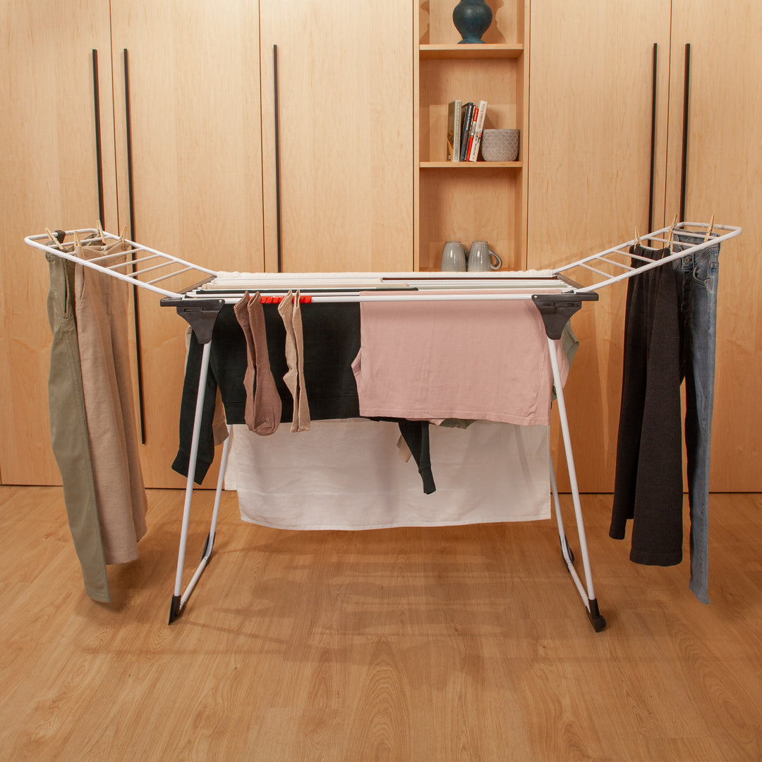 Séchoir à linge sur pied Vileda King avec cordes épaisses en aluminium